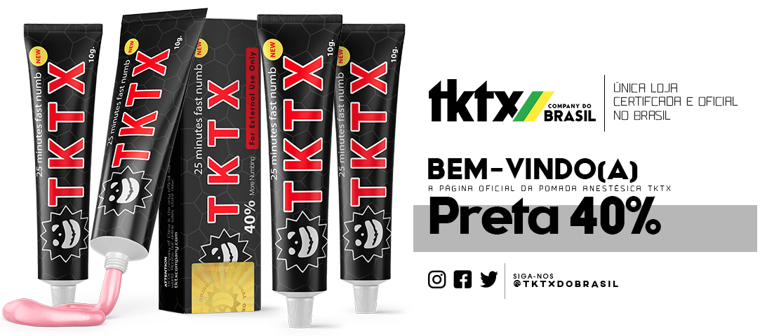 Pomada Anestésica TKTX Preta 40%