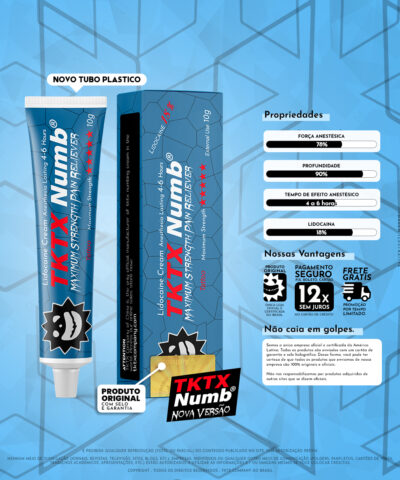 Pomada Anestésica TKTX Azul Numb